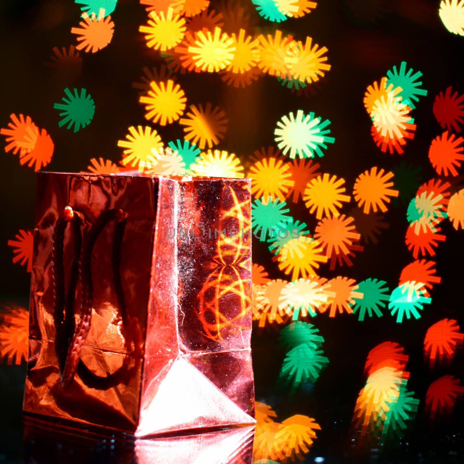 holiday gifts background warm stars 