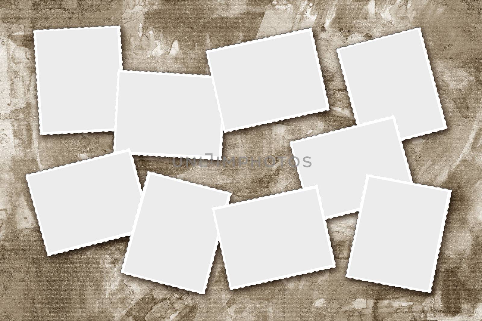 Grunge papers design in scrap booking style photo-frameworks