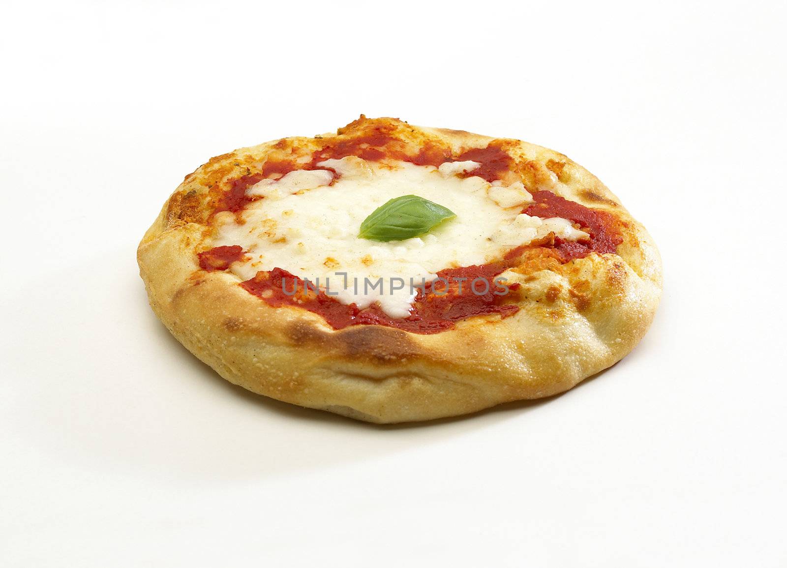 Italian "pizzetta" for a tasty buffet isolated on white