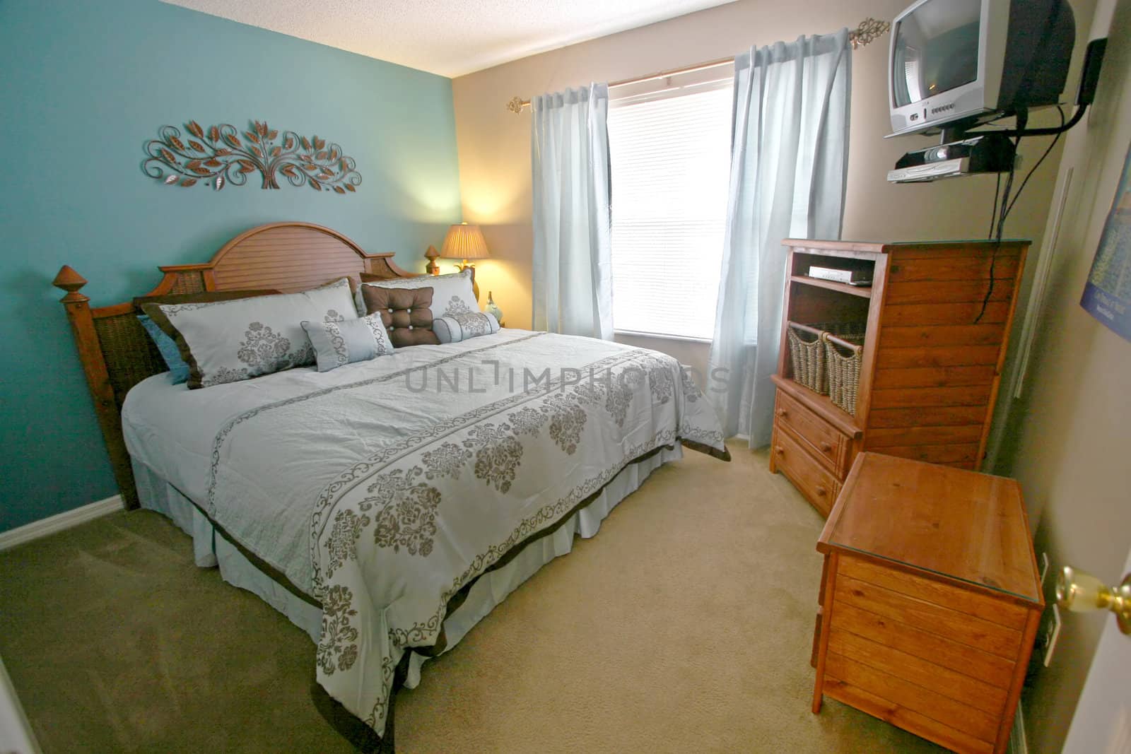 A King Bedroom, Interior Shot of a Home