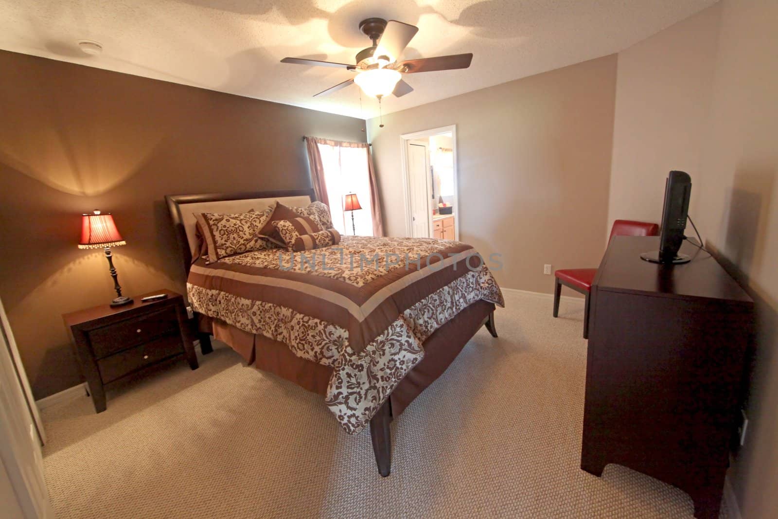 A Queen Bedroom, Interior Shot of a Home