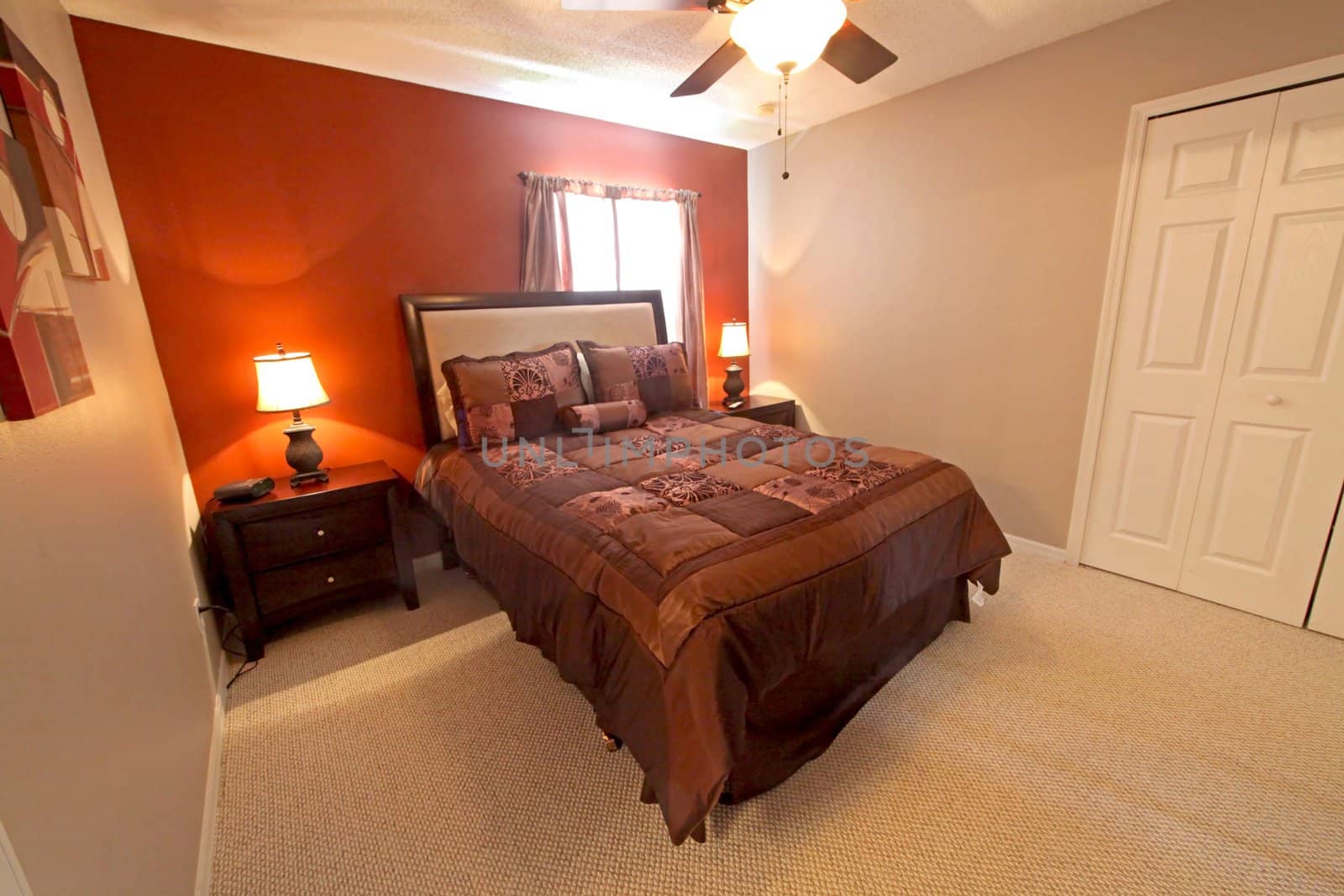 A Queen Bedroom, Interior Shot of a Home