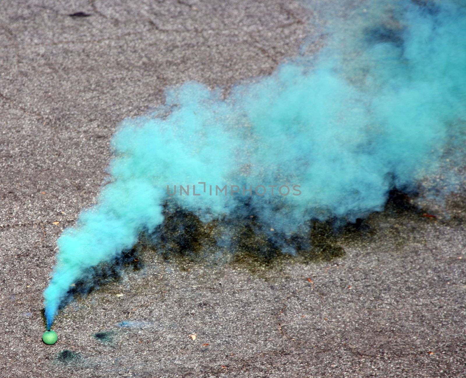 Blue smoke bomb by scrappinstacy