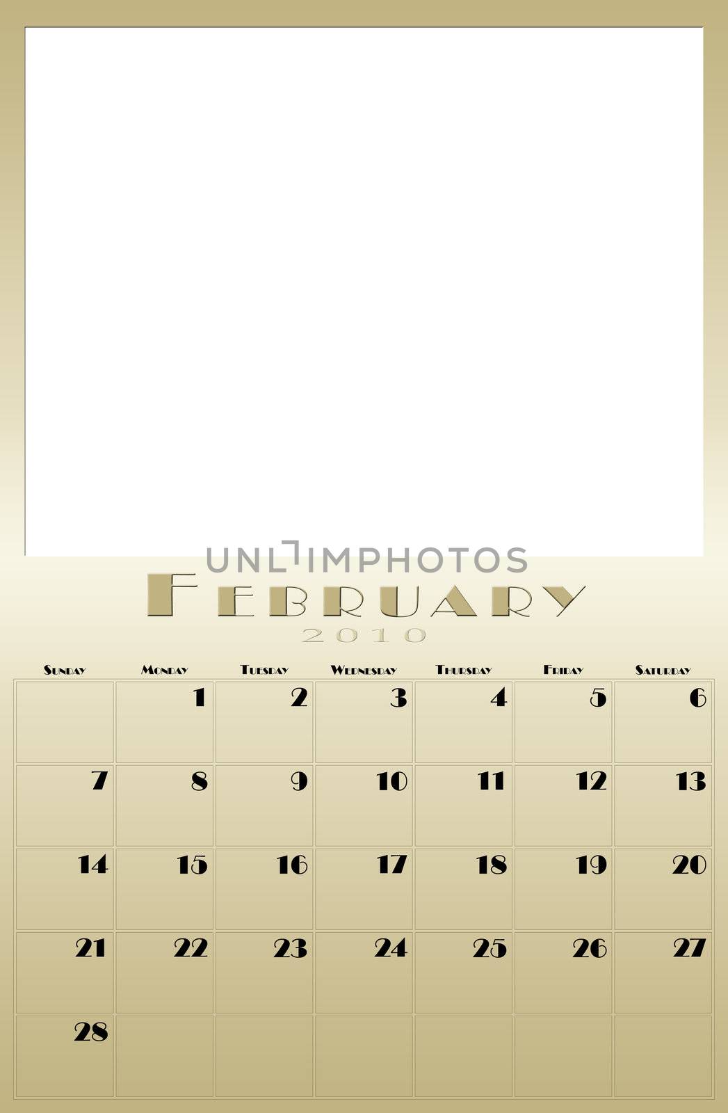 Monthly 2010 calendar by vladikpod