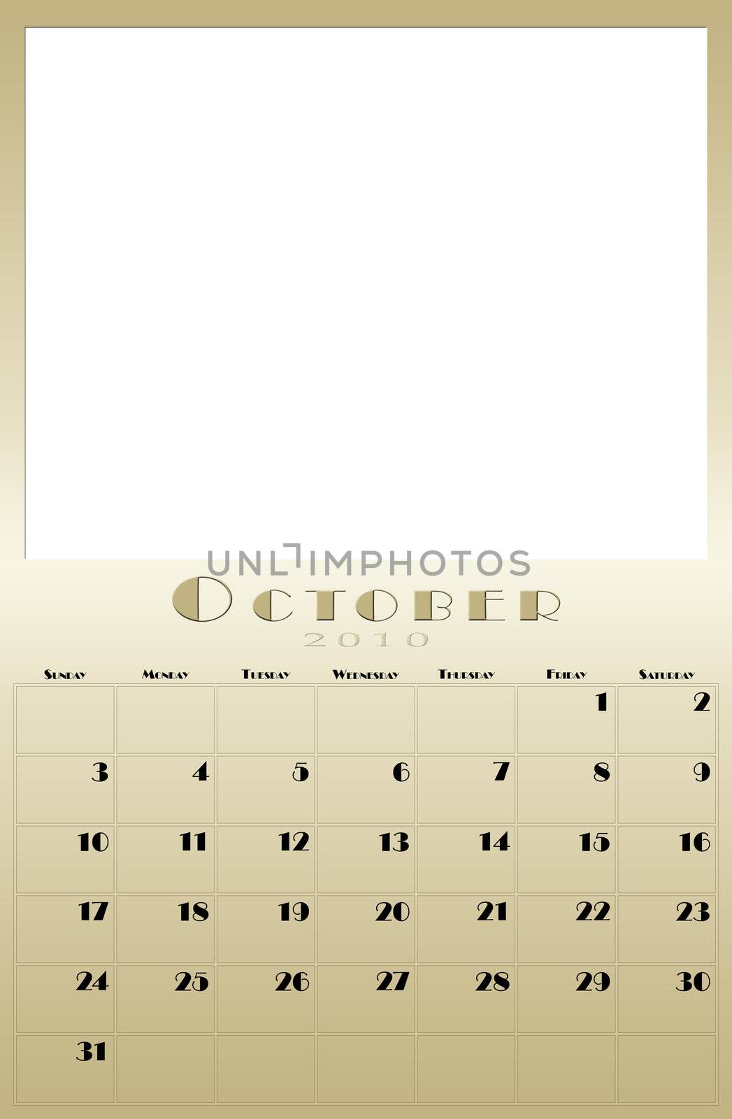 Monthly 2010 calendar by vladikpod