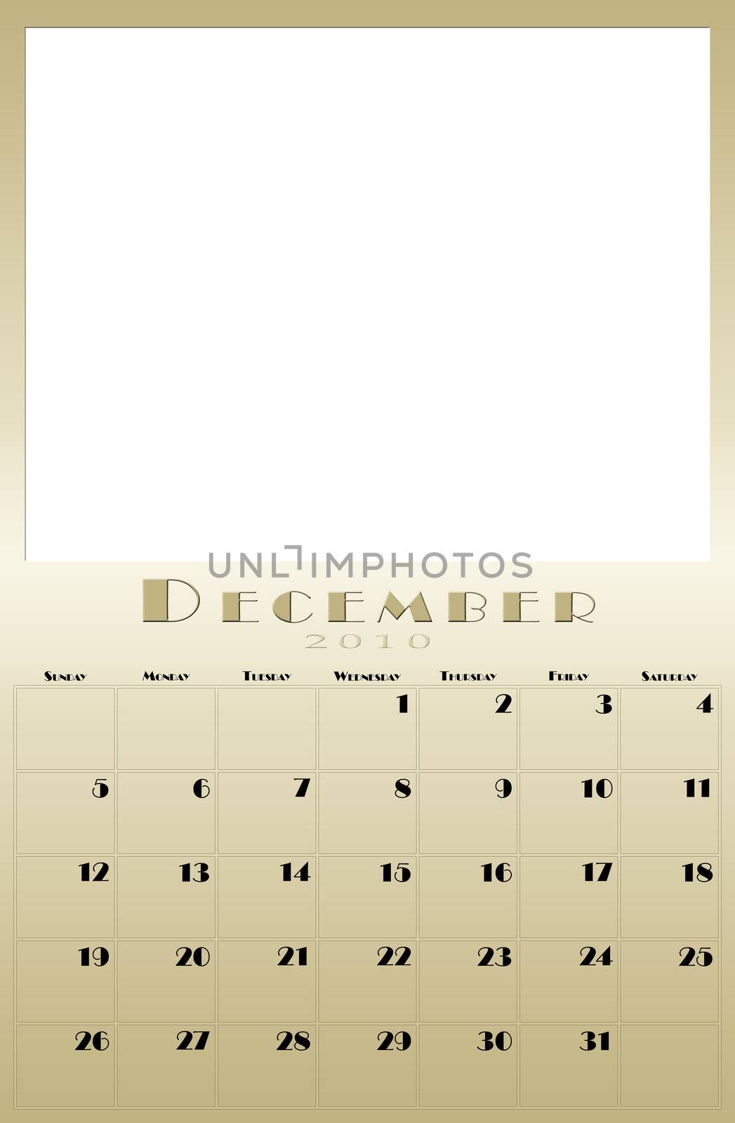 Monthly 2010 calendar by vladikpod