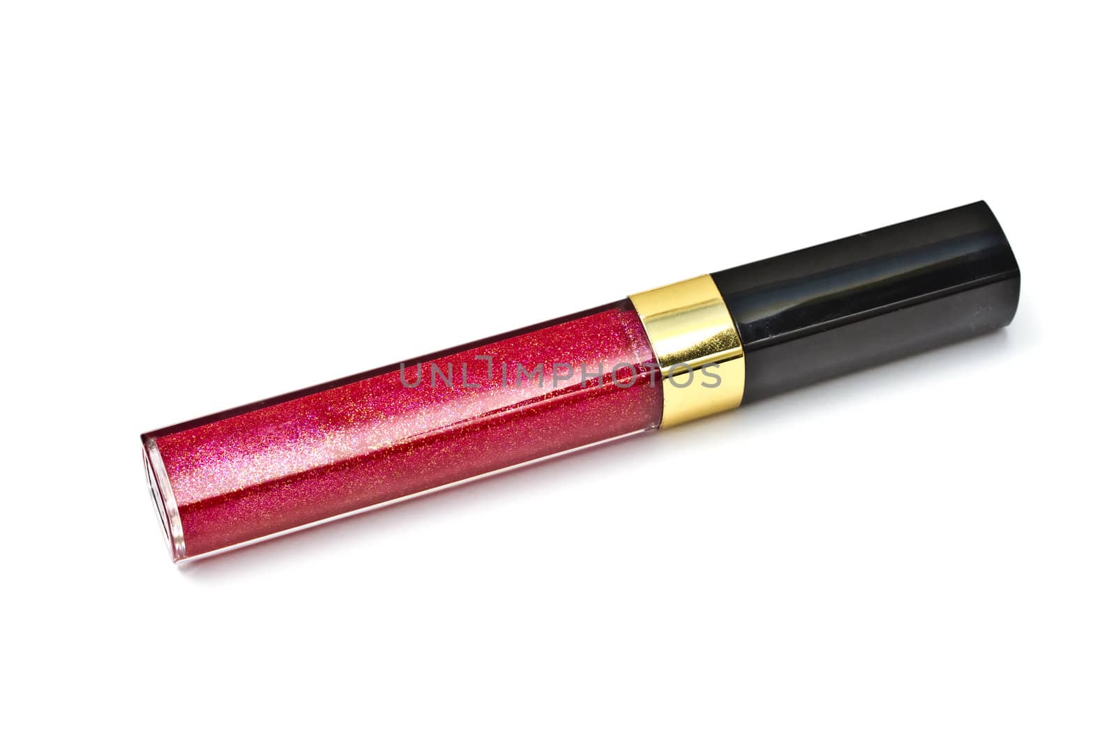 Lip gloss isolated on white background 
