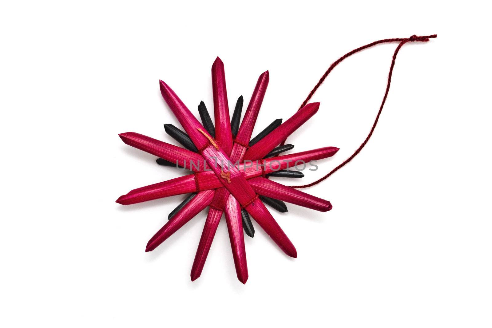 Christmas decorations isolated on white background 
