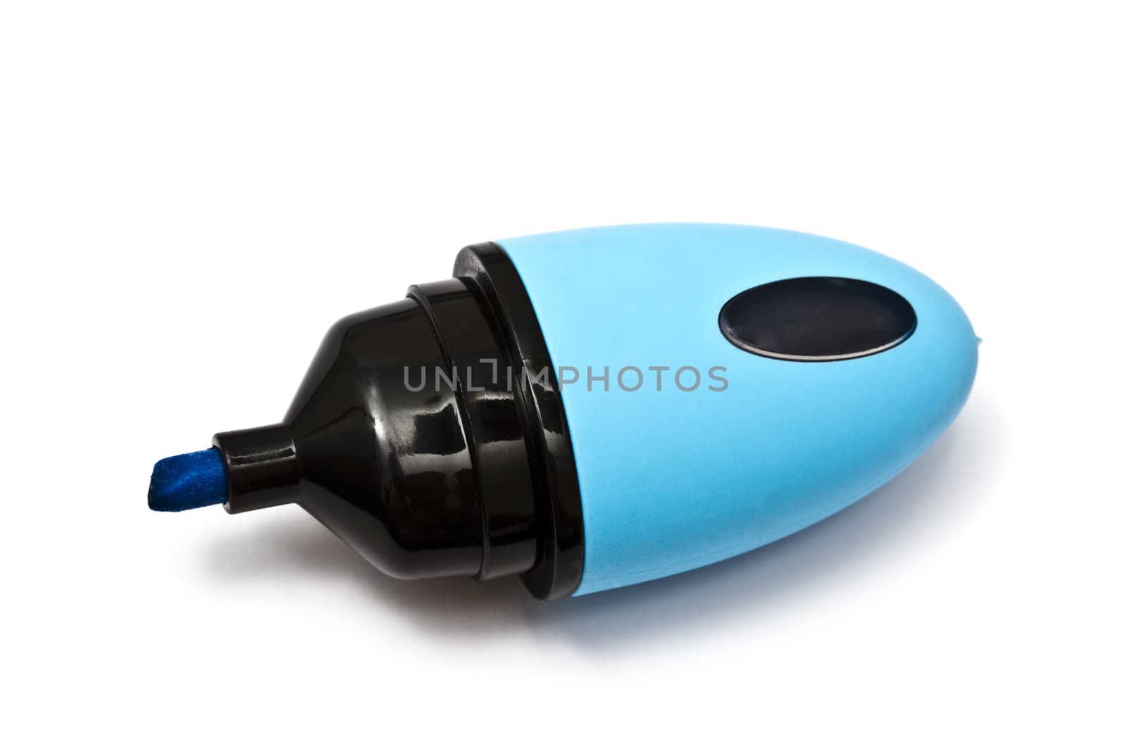 Mini highlighter isolated on white background 
