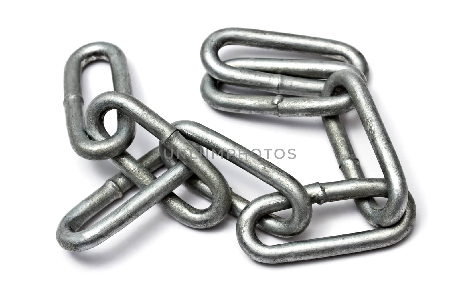 Chains isolated on white background