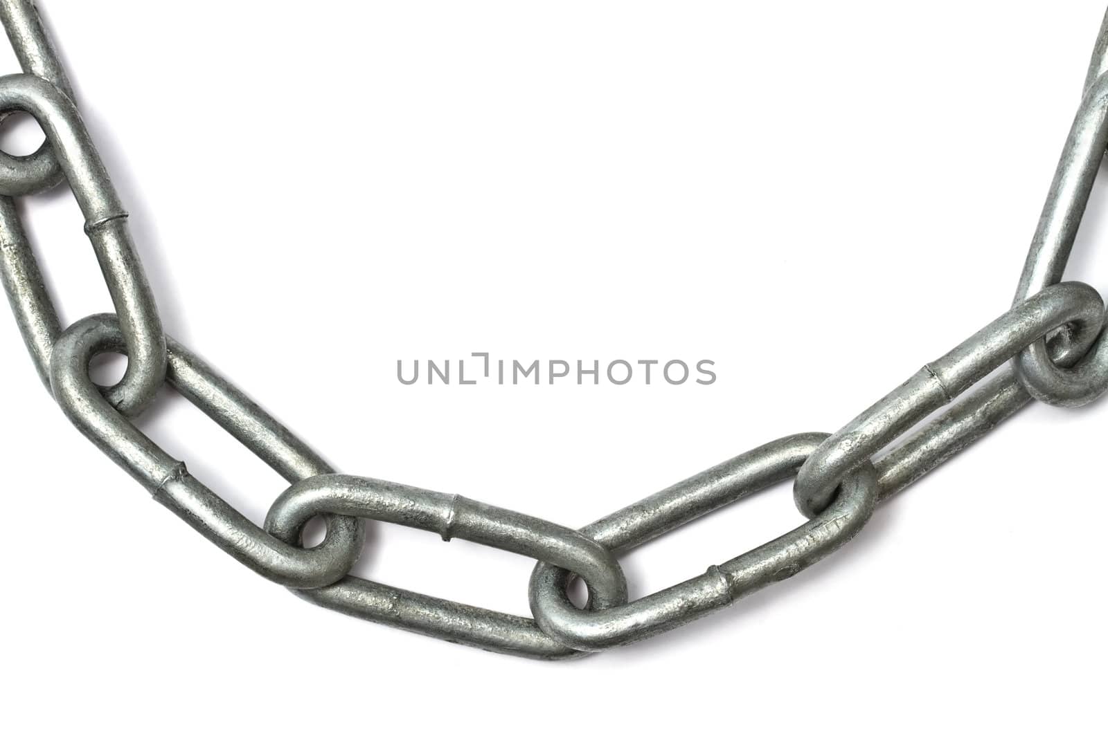 Chains isolated on white background 
