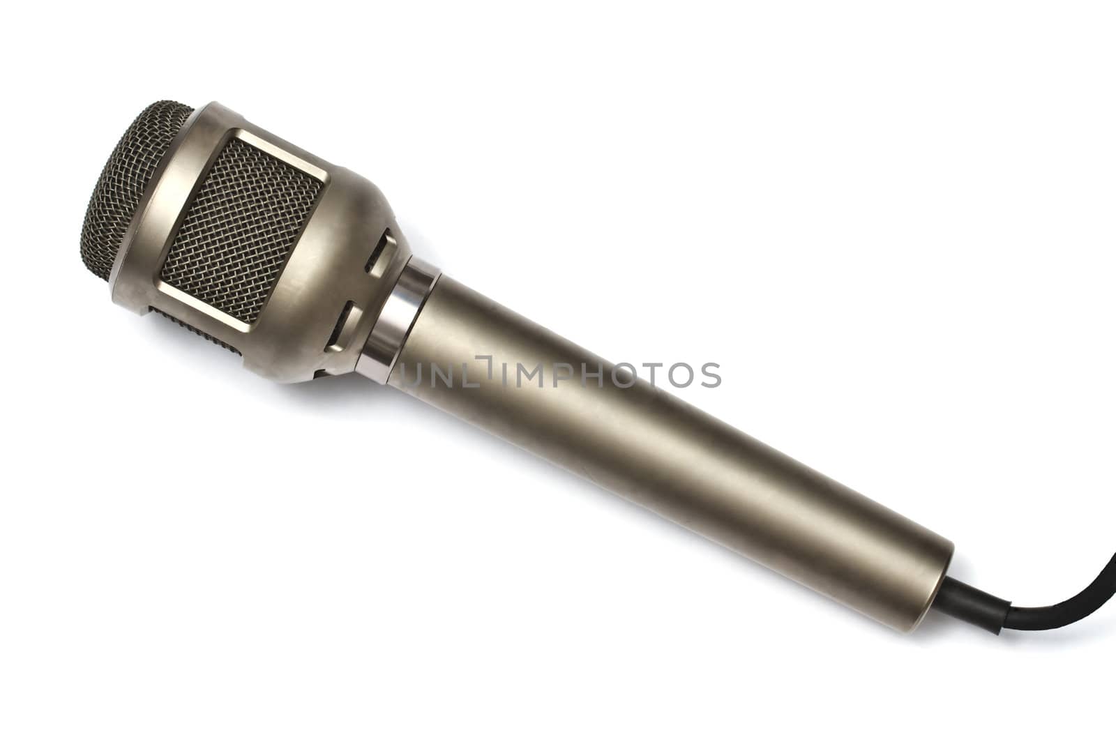 Microphone isolated on white  by ibphoto