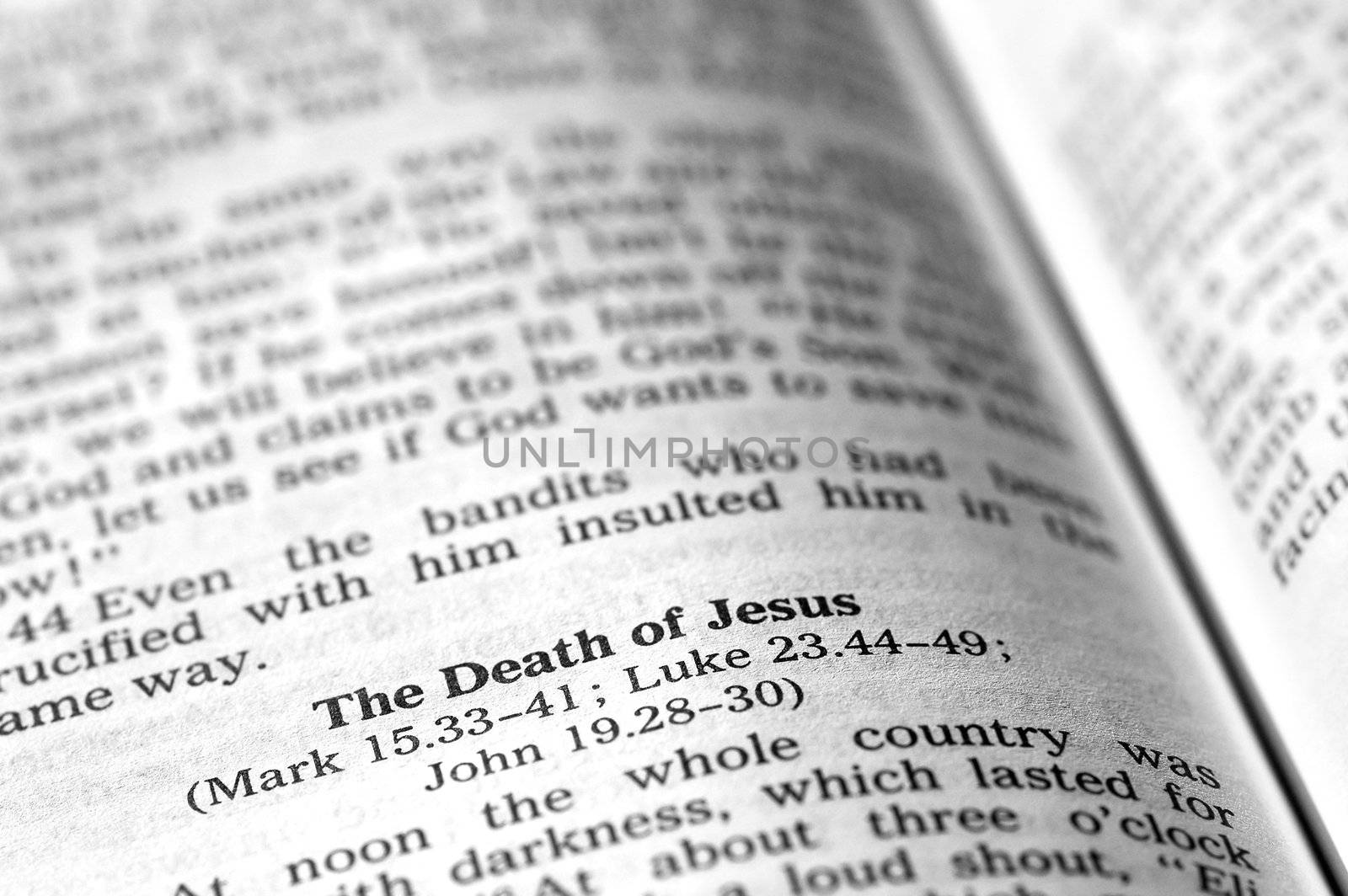 death of  jesus biblical scripture