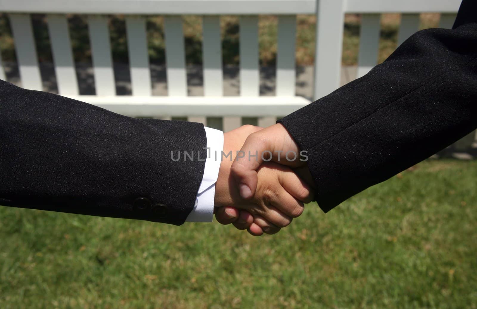 Handshake between two men for an agreed upon business deal