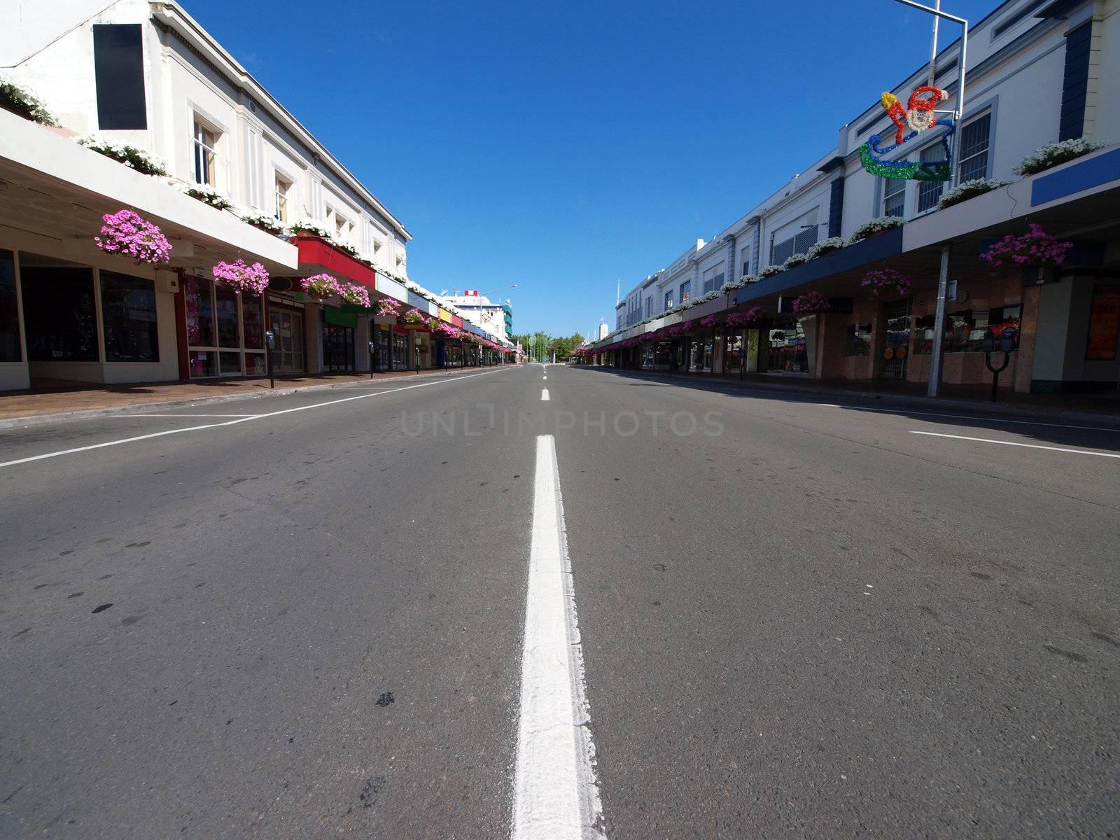 Down Town Hastings New Zealand on Christmas Day 2008       