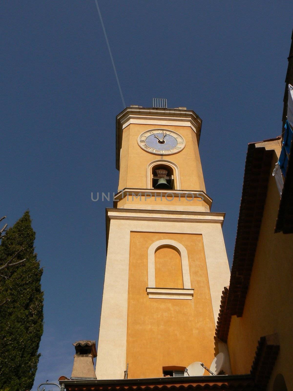 church orange and sky blue