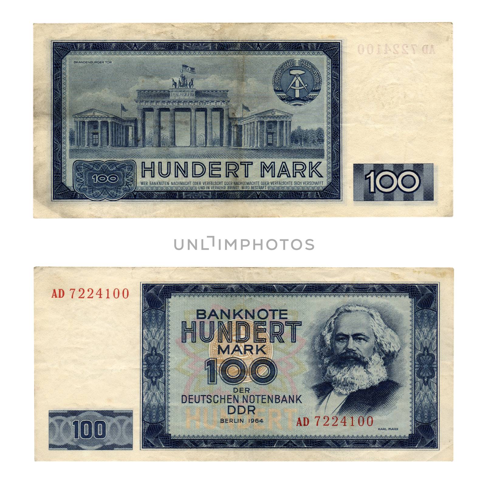 DDR banknote by claudiodivizia