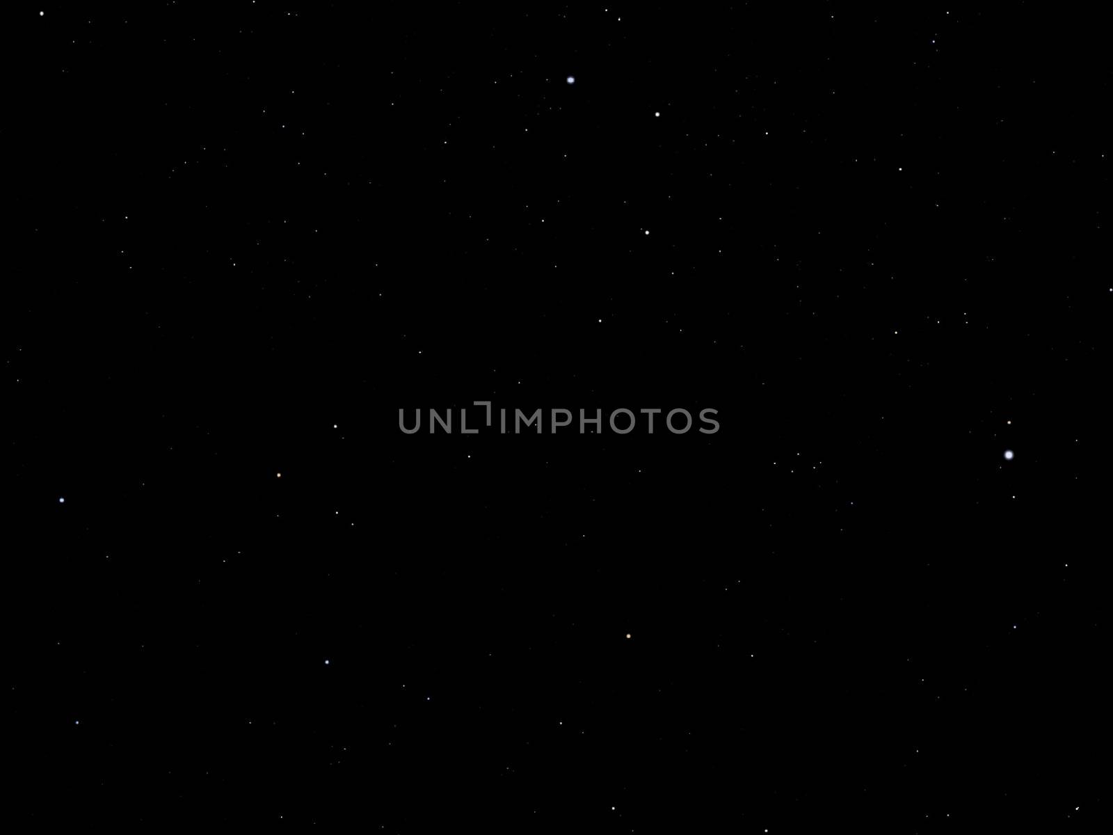 Stars in the dark sky at night