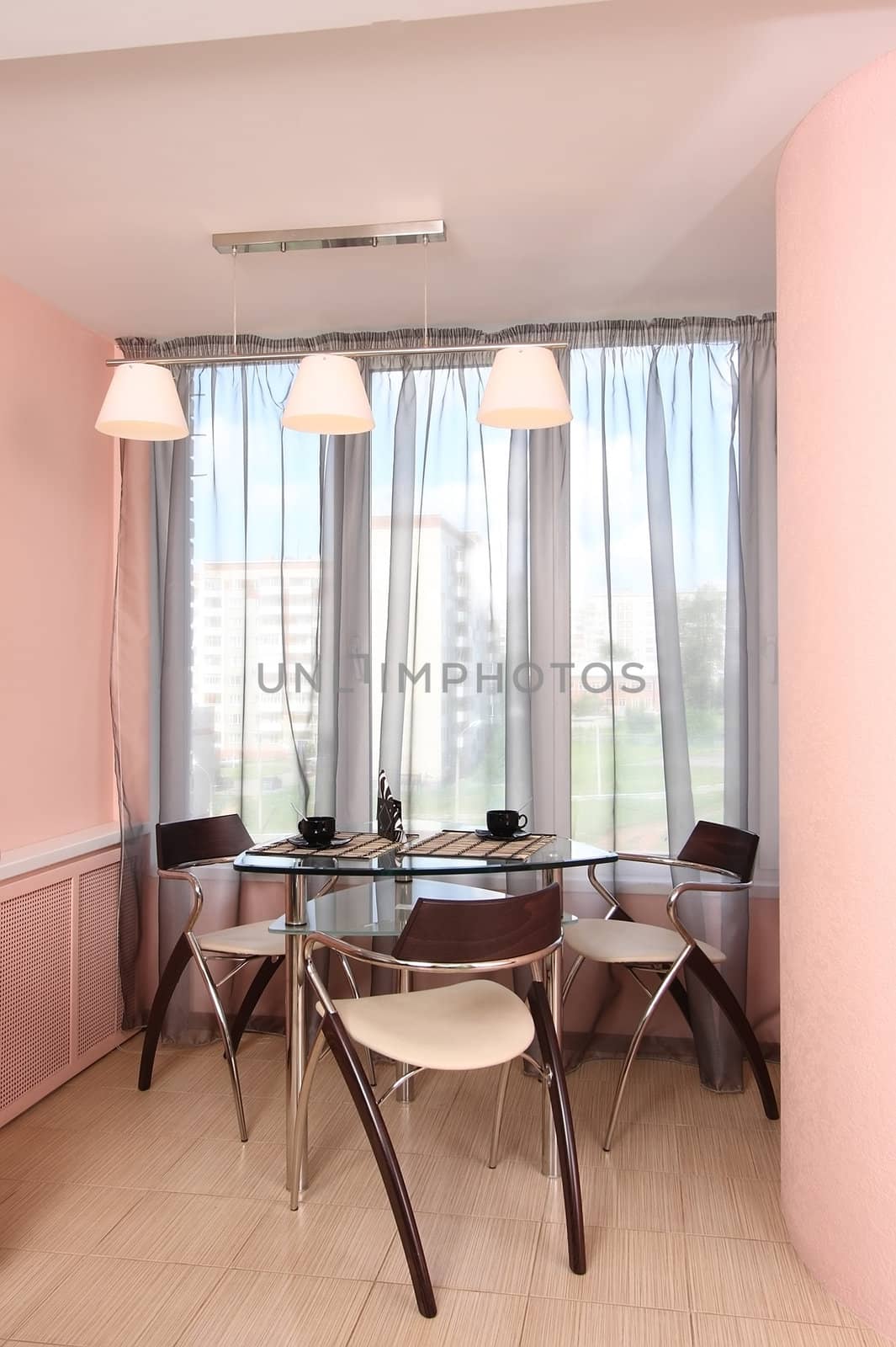 Dining room with the big window