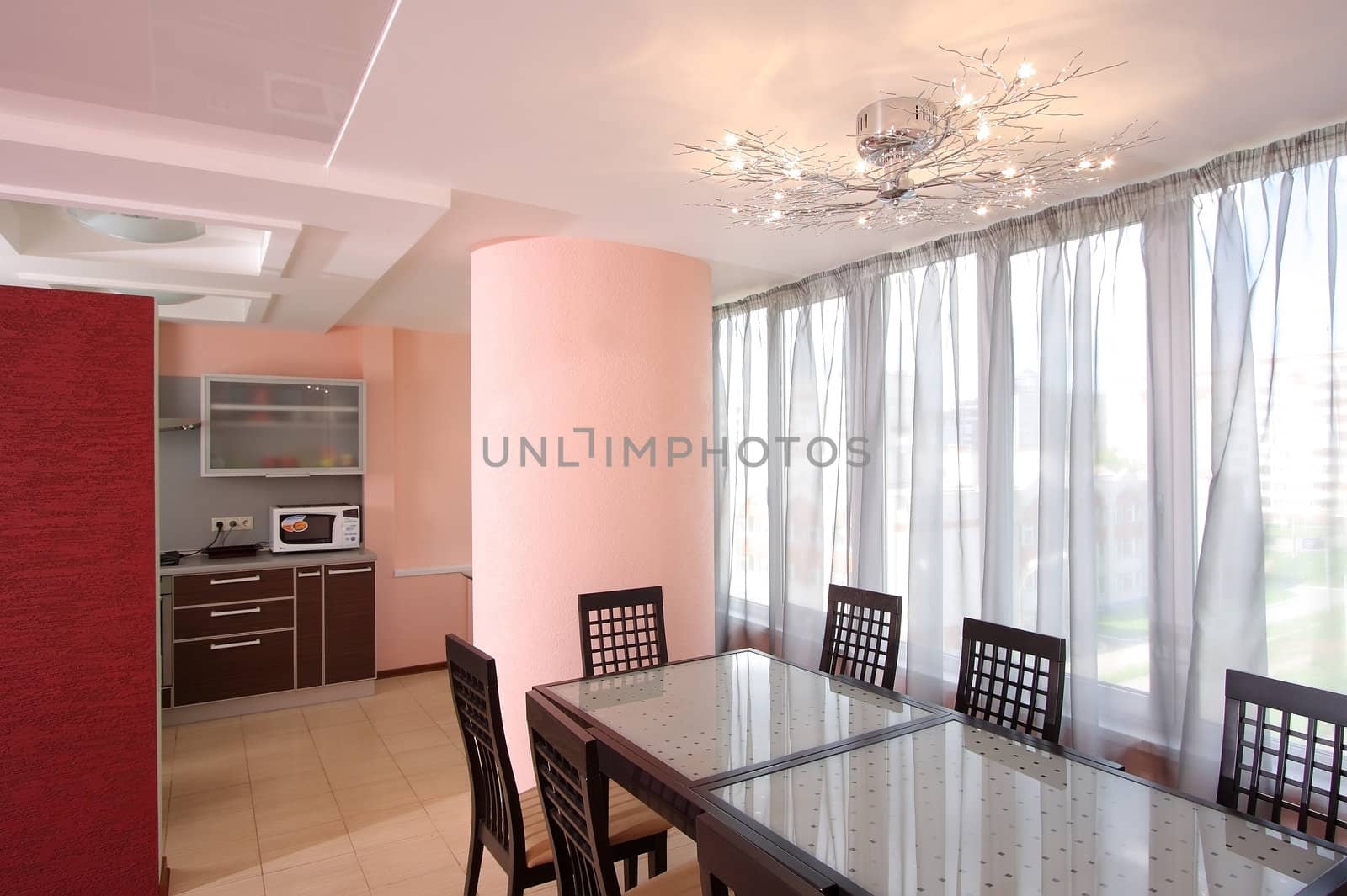 Dining room with the big window