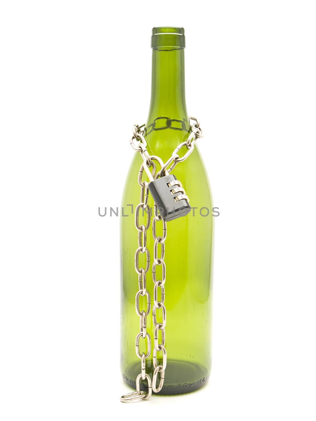 	
bottle chained