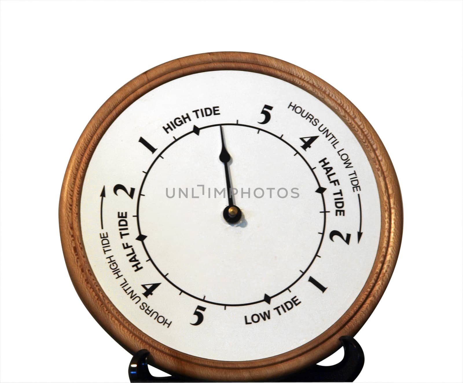 Tide Clock isolated with clippng path     