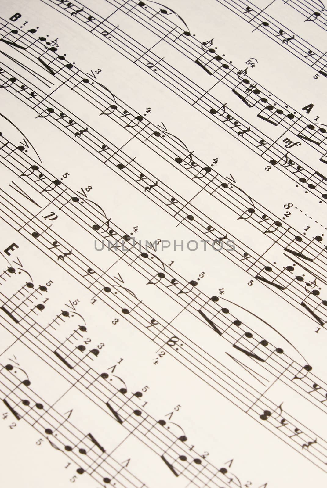 A Closeup shot of a music sheet