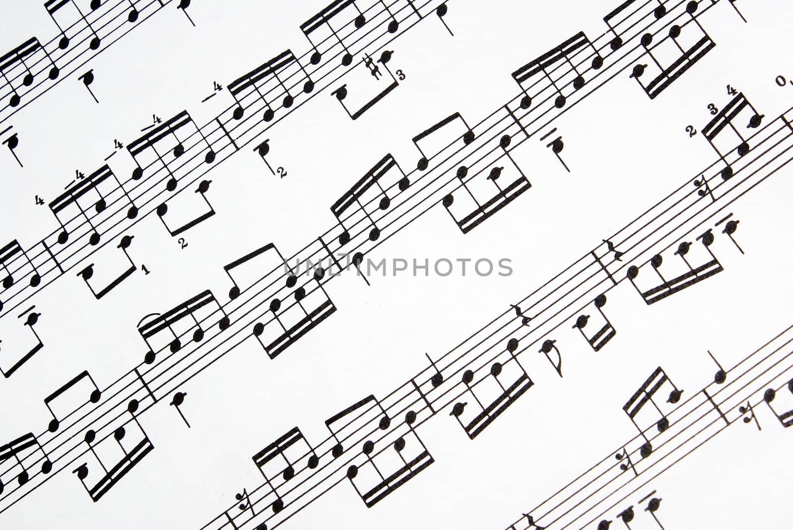 A Closeup shot of a music sheet