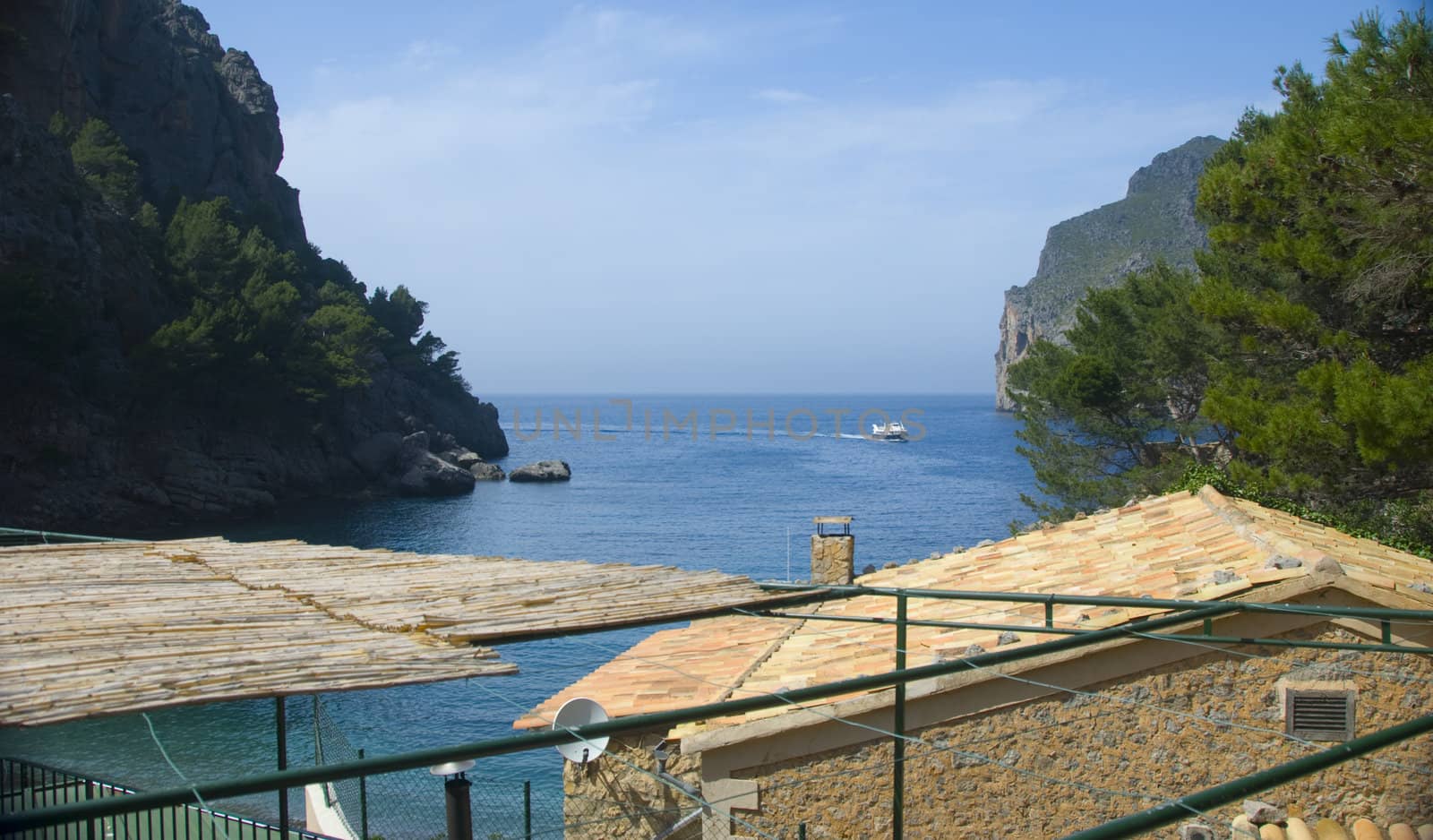 the coast line of the island mallorca spain