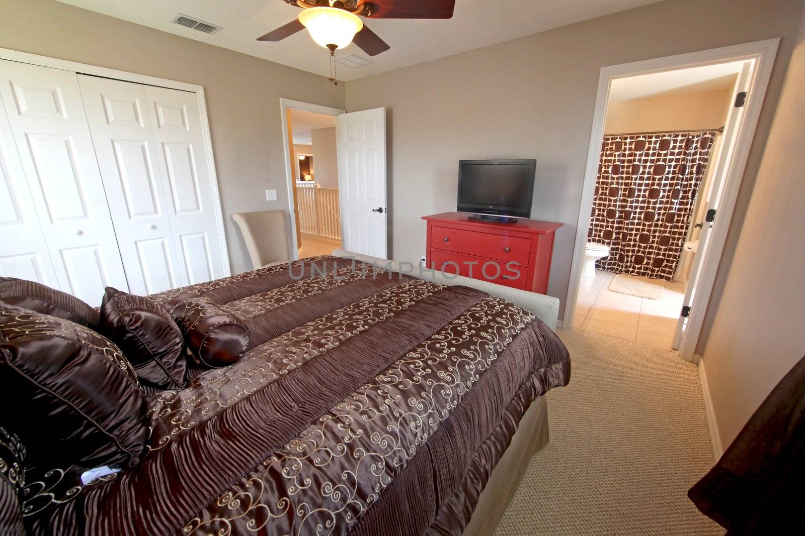 A Queen Master Bedroom, Interior Shot of a Home