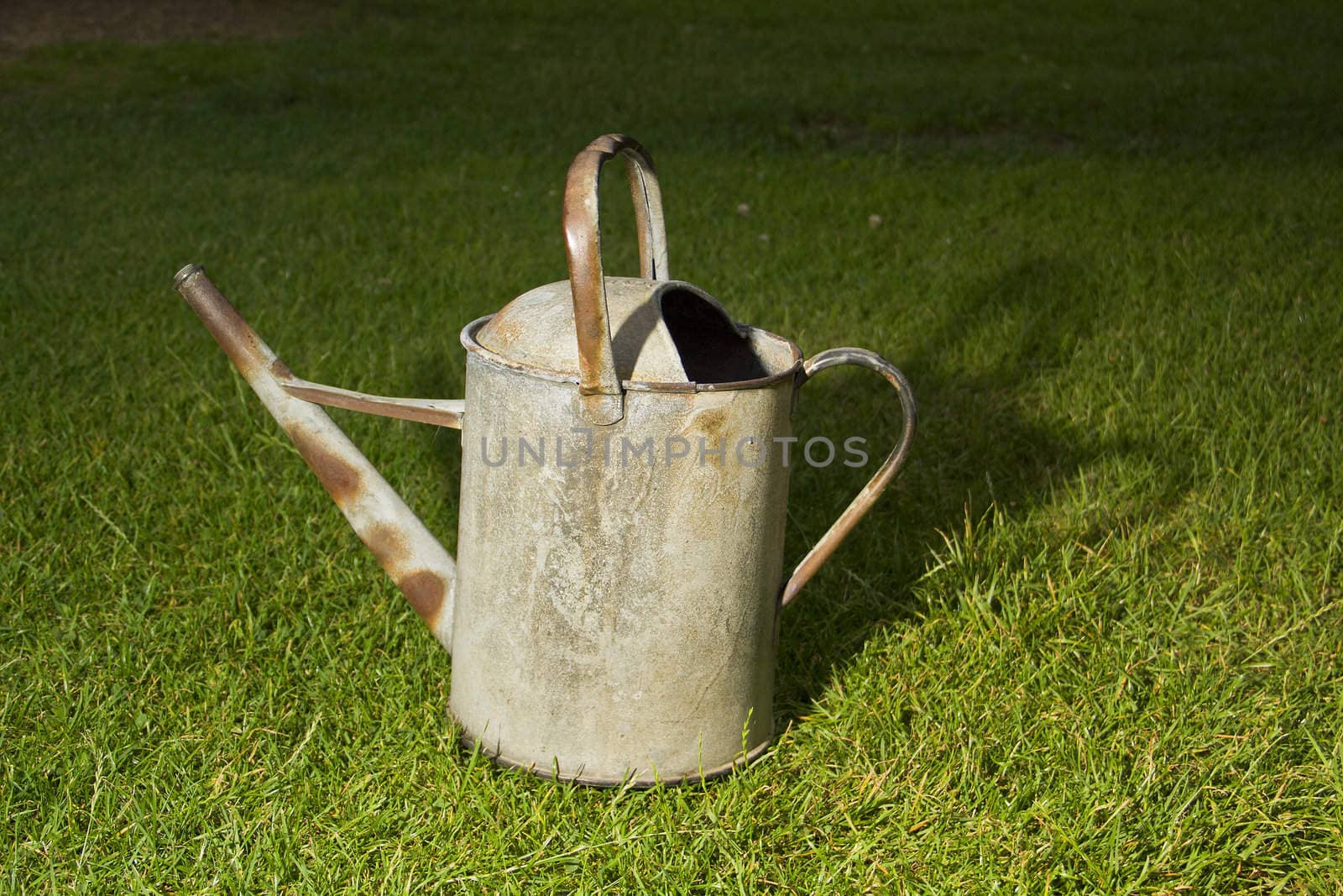 Left in the dark and spotlit this innocent watering can has a sinister look to it