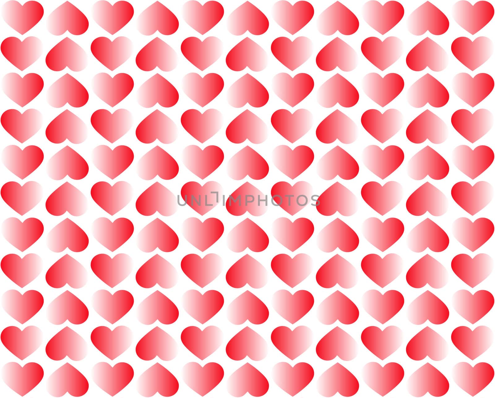 Red Hearts as a background pattern