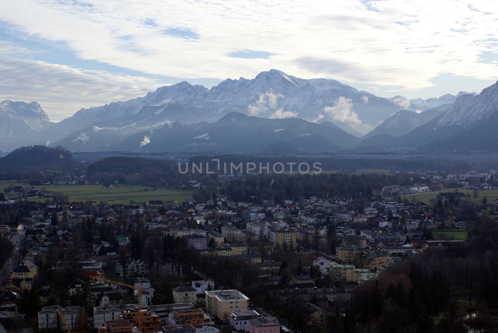Aerial View Of Salzburg by calexica