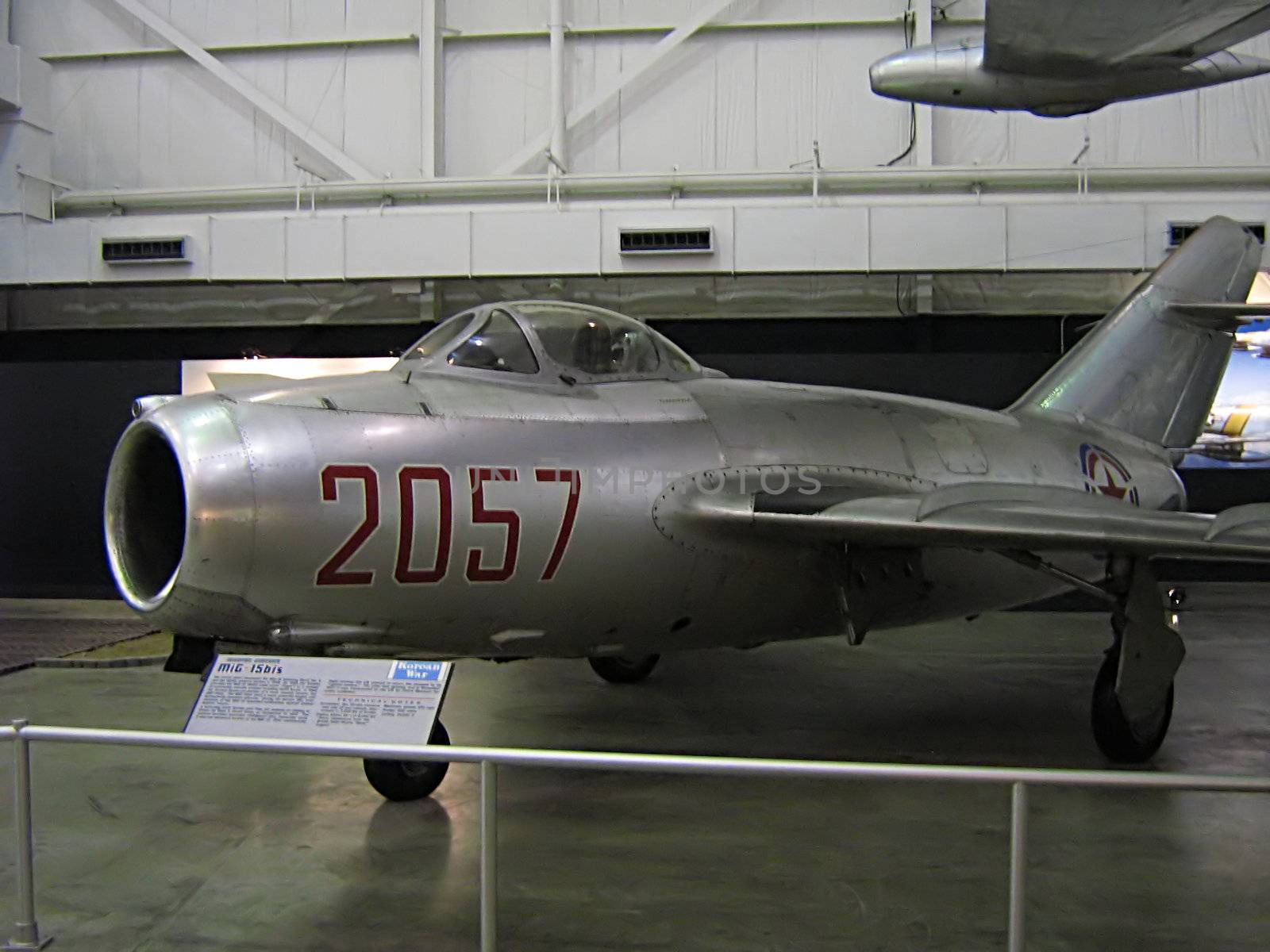 A photograph of a vintage military airplane.