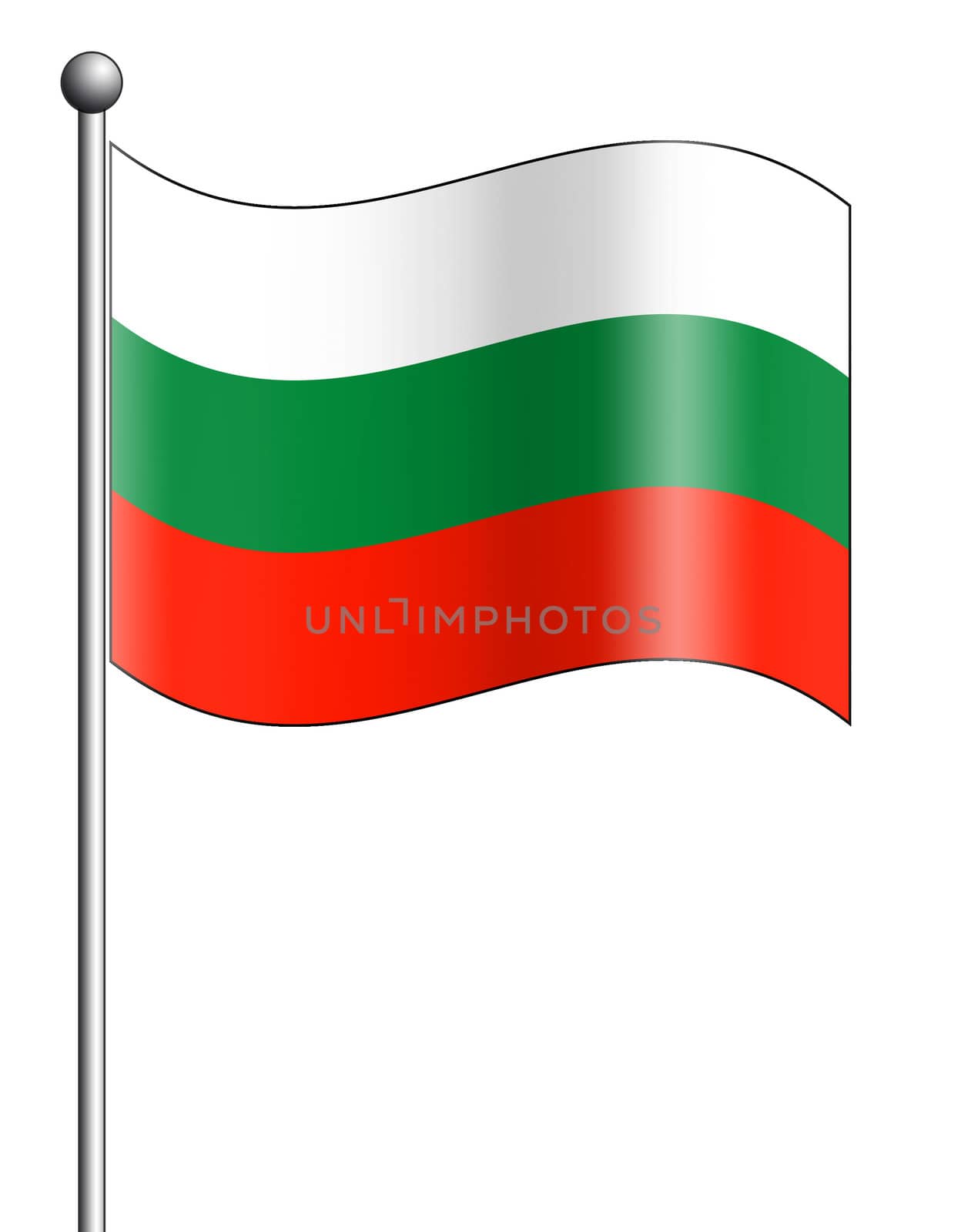Bulgaria ripple Flag