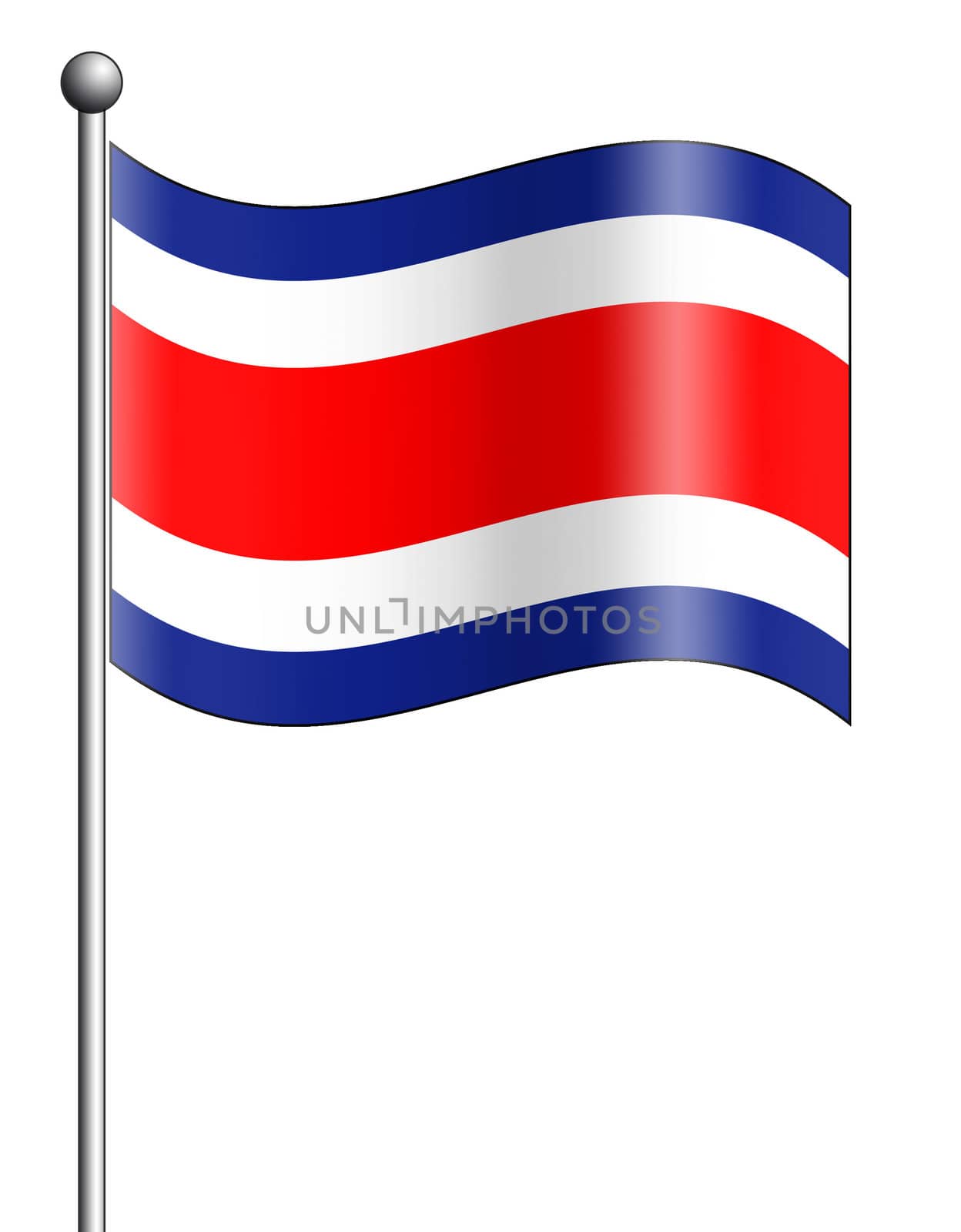 Costa Rica Flag