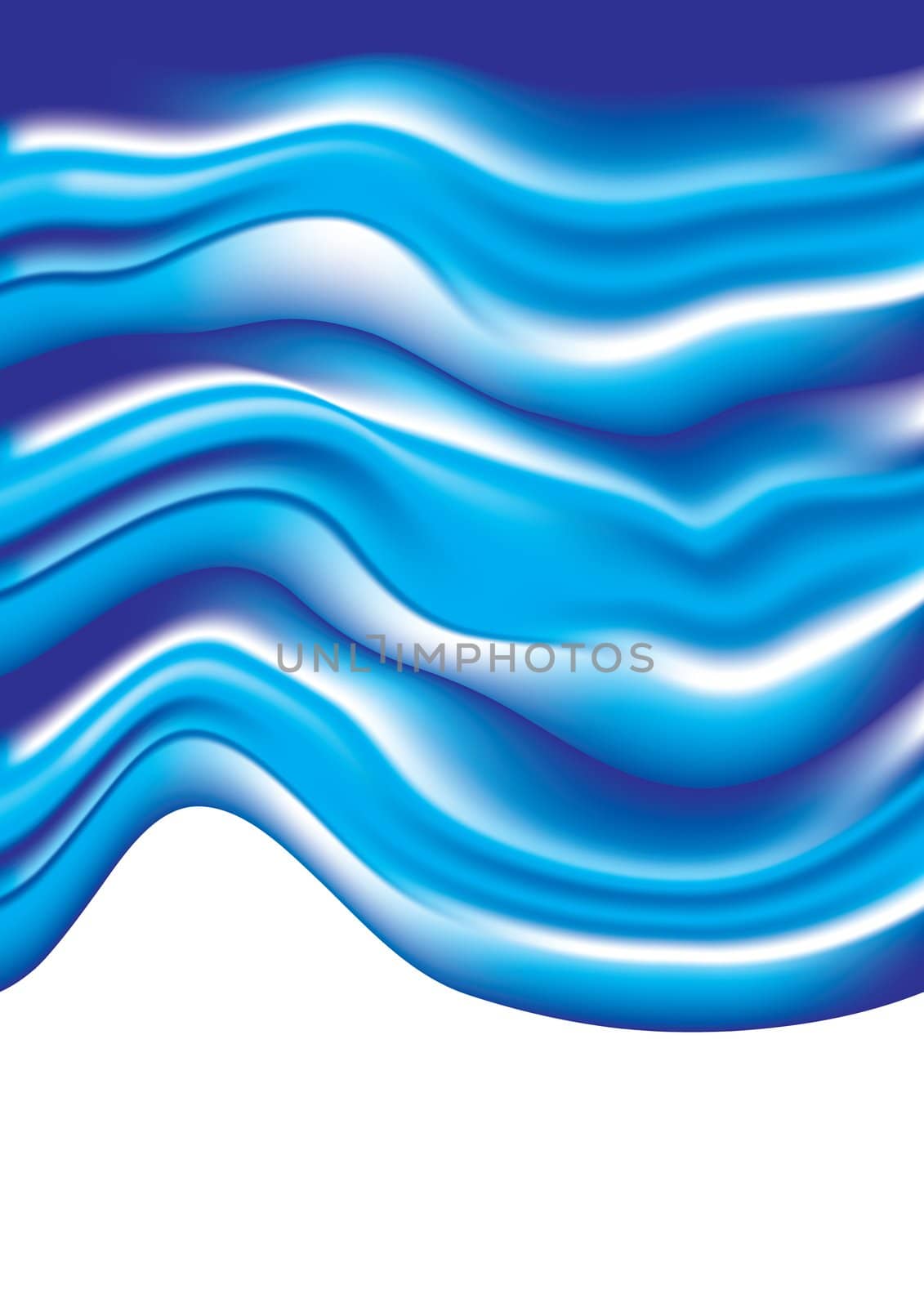 Abstract blue waves