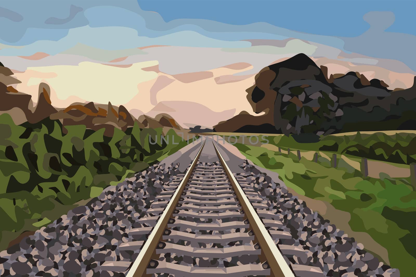rural railway track by karinclaus