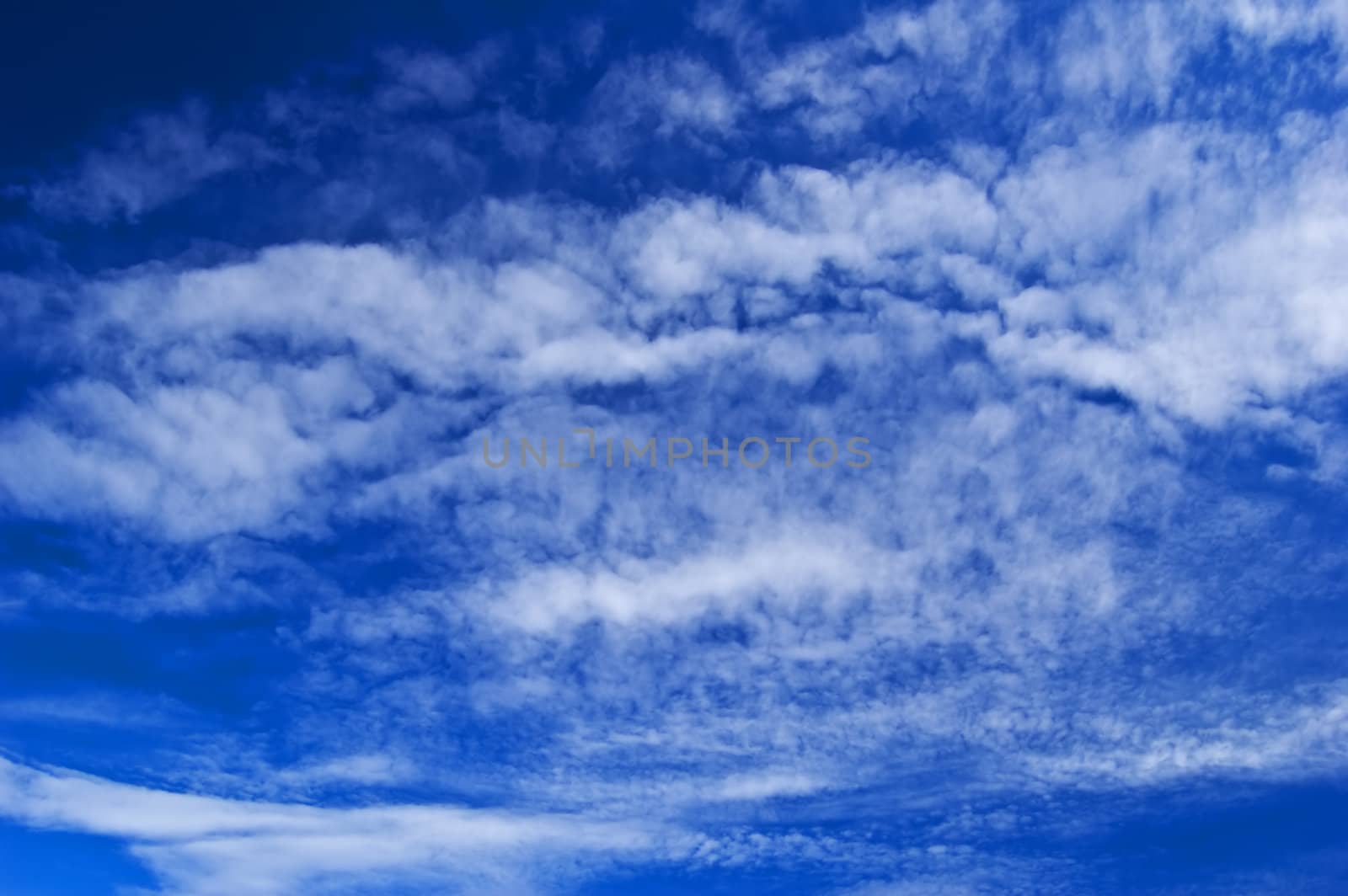 White clouds on blue sky