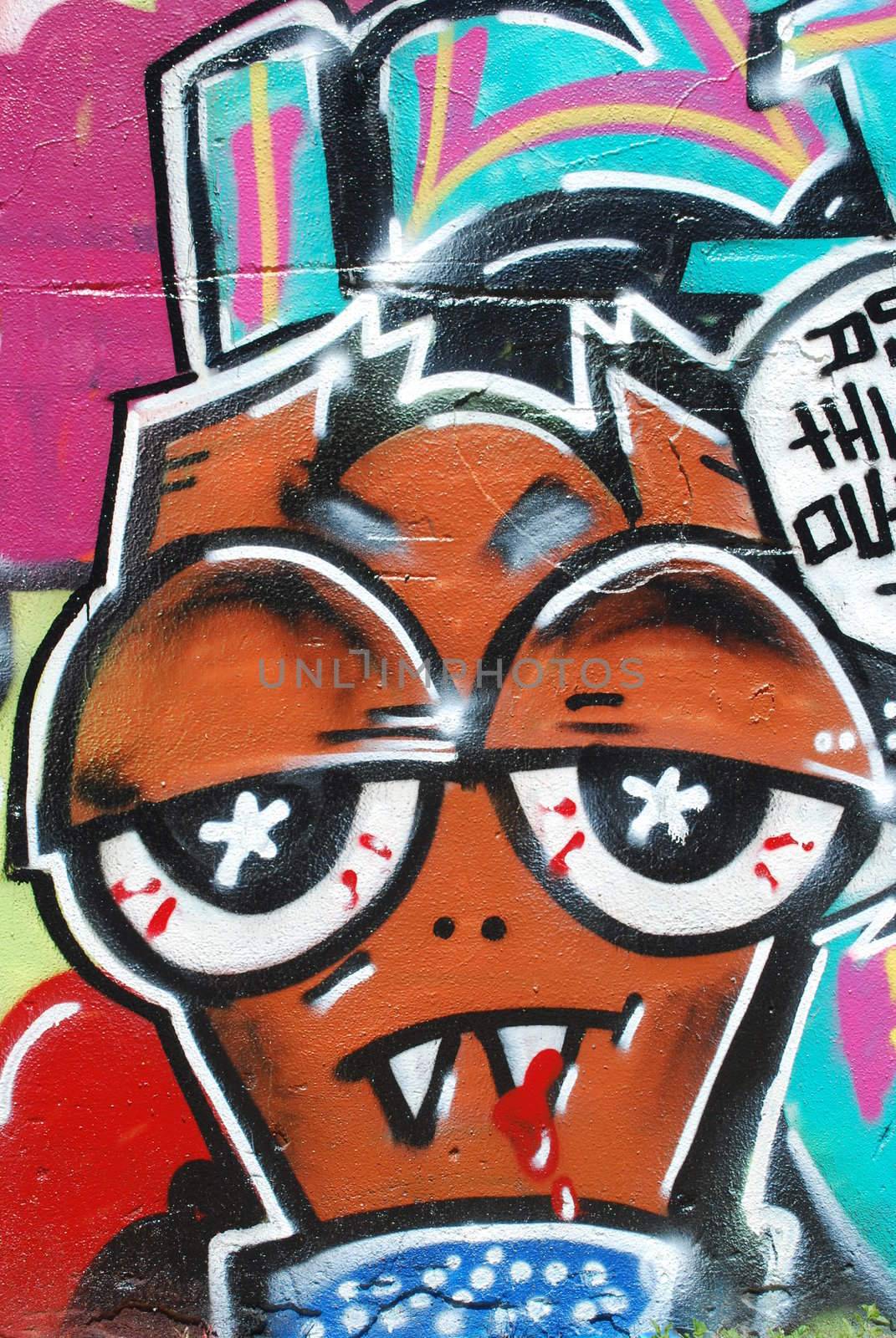 Graffiti Wall (Face) by luissantos84