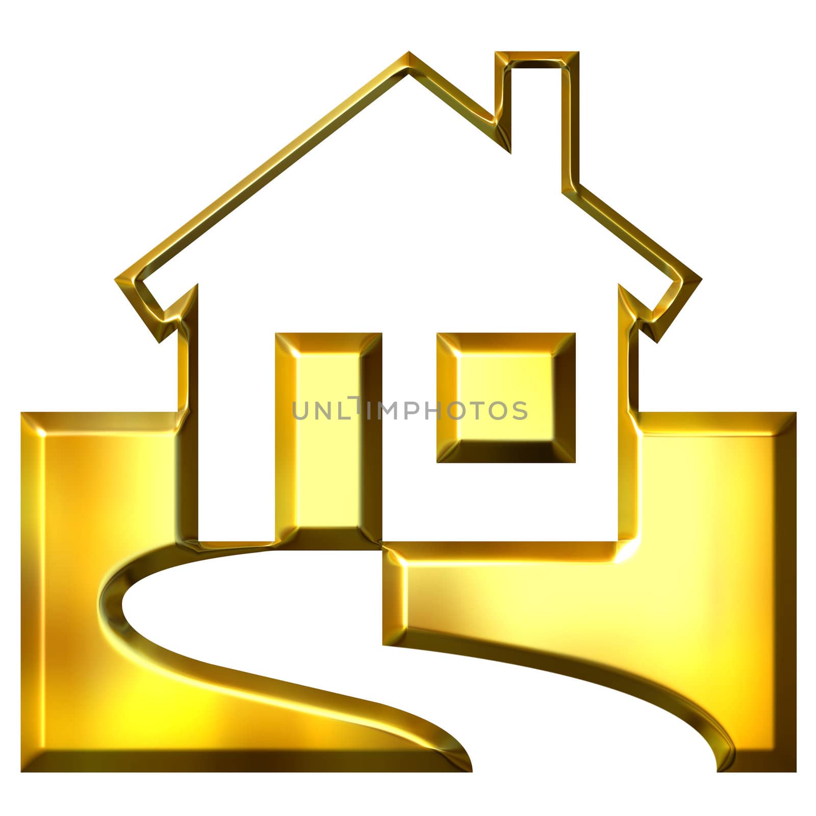 3D Golden Real Estate by Georgios