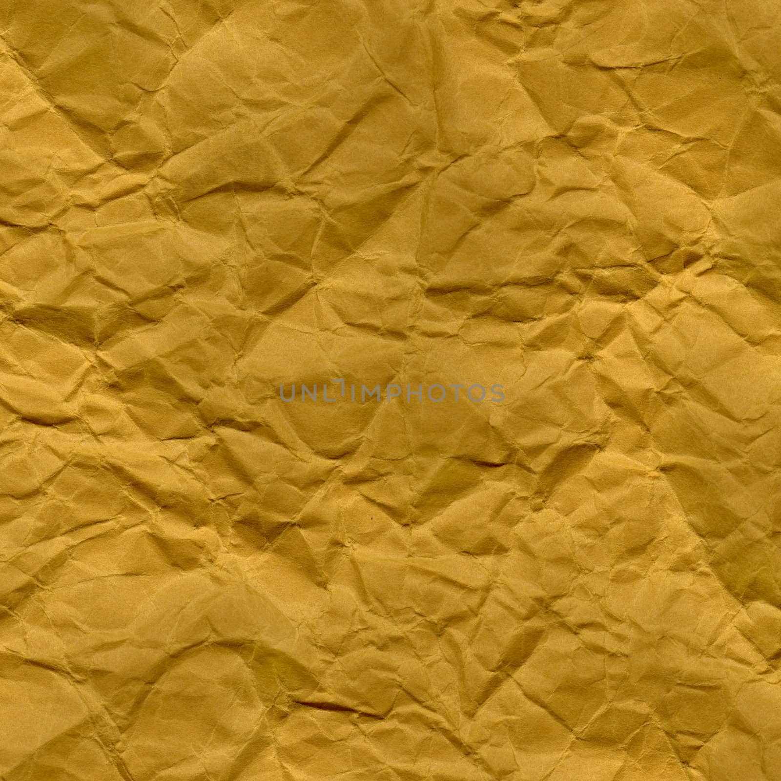 grunge, crumpled, wrinkled and creased yellow paper background
