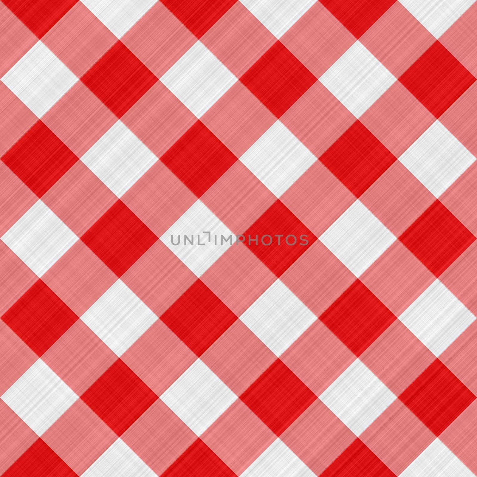 seamless texture of red and white blocked tartan cloth