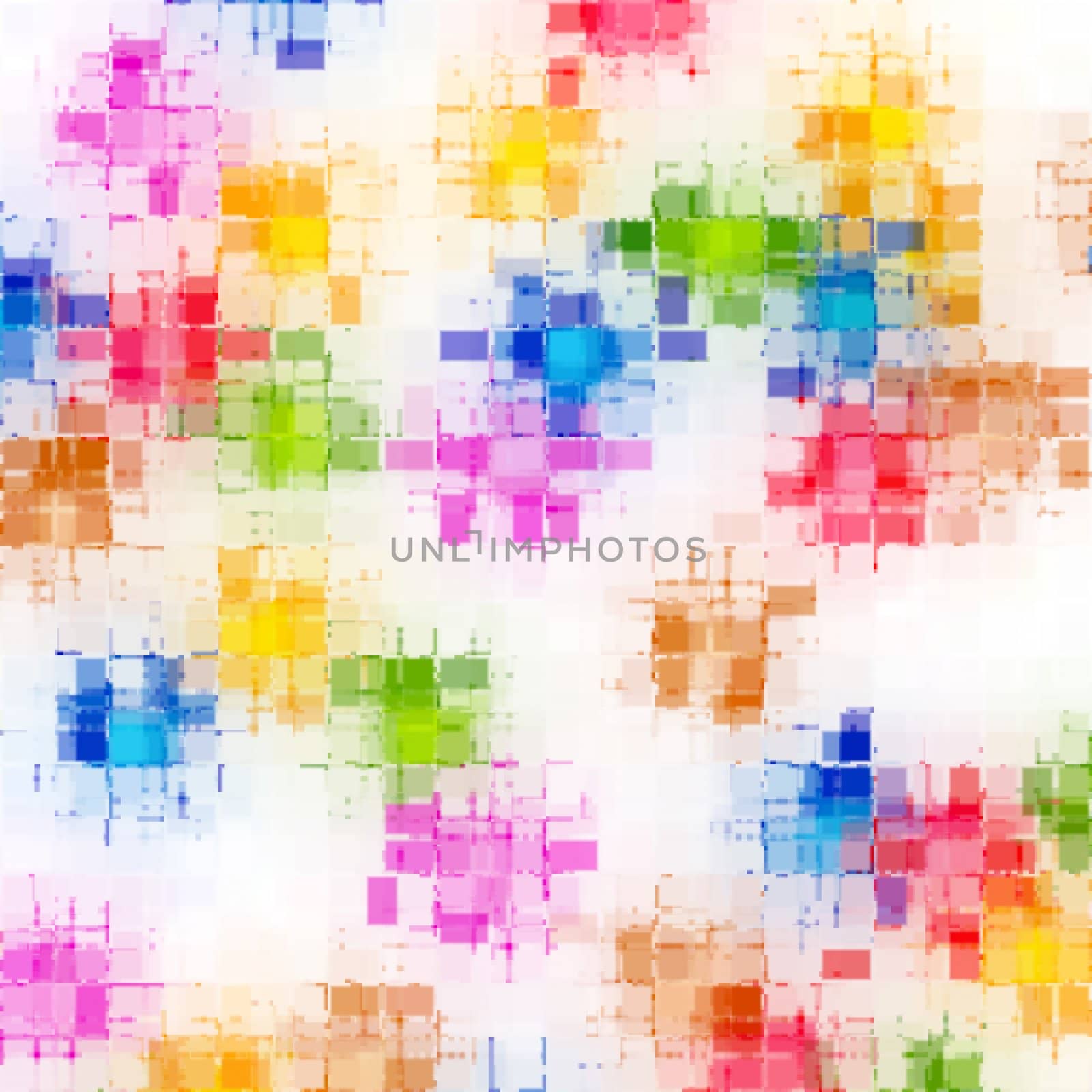white texture withbright colored  imprinted blur squares