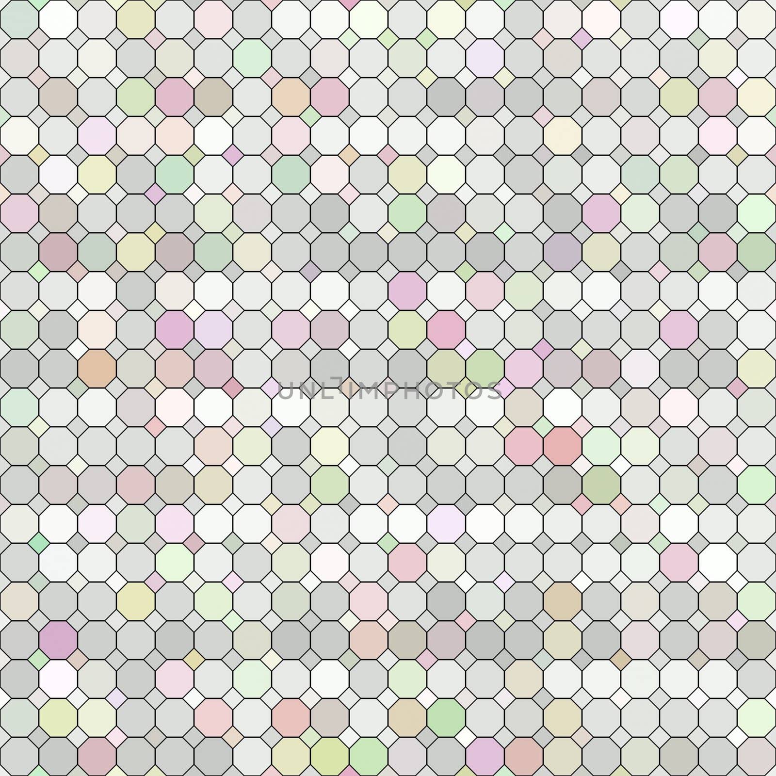 seamless texture of different pastel colored tiles