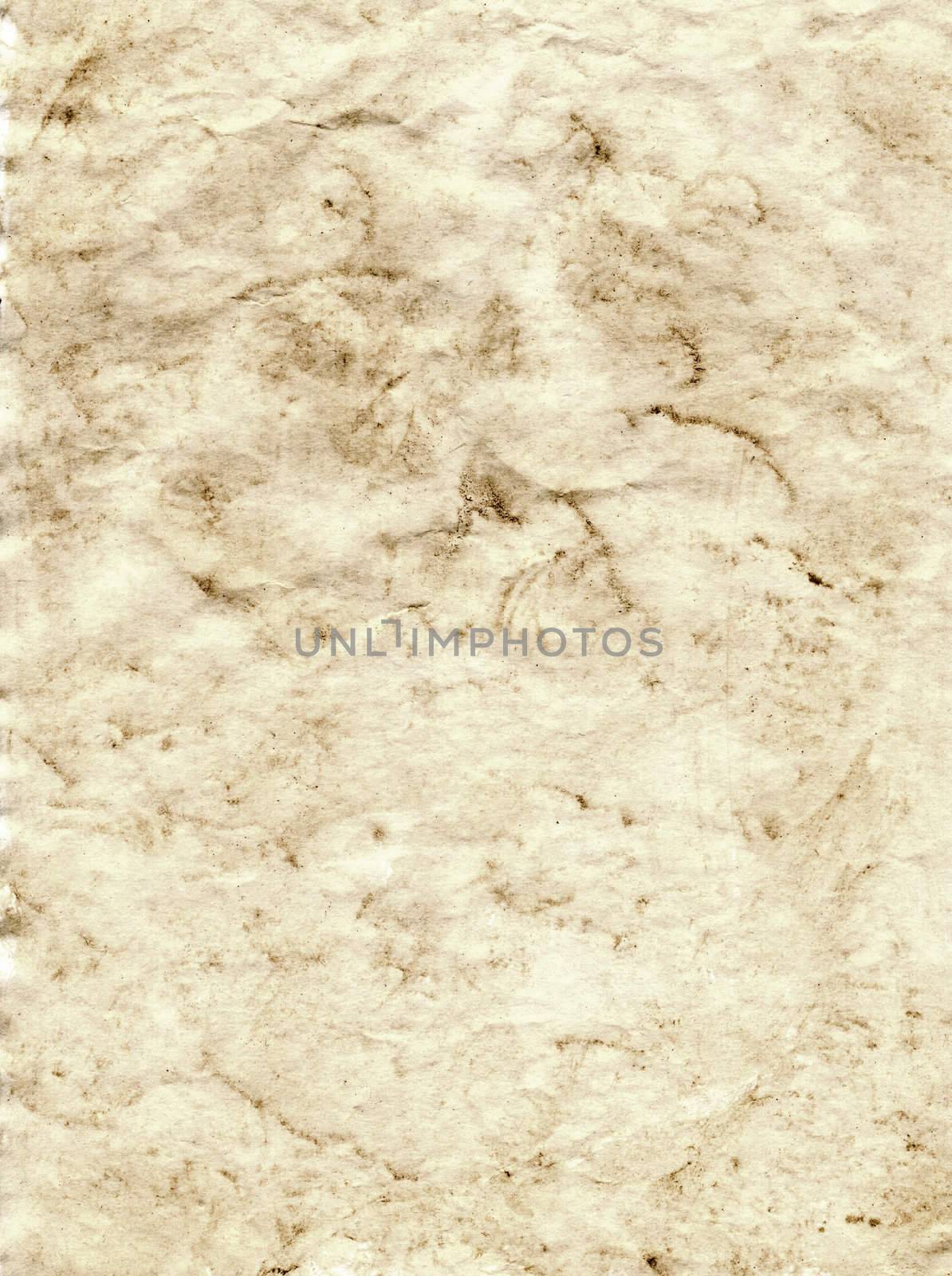 sepia grunge background of paper which is blotchy