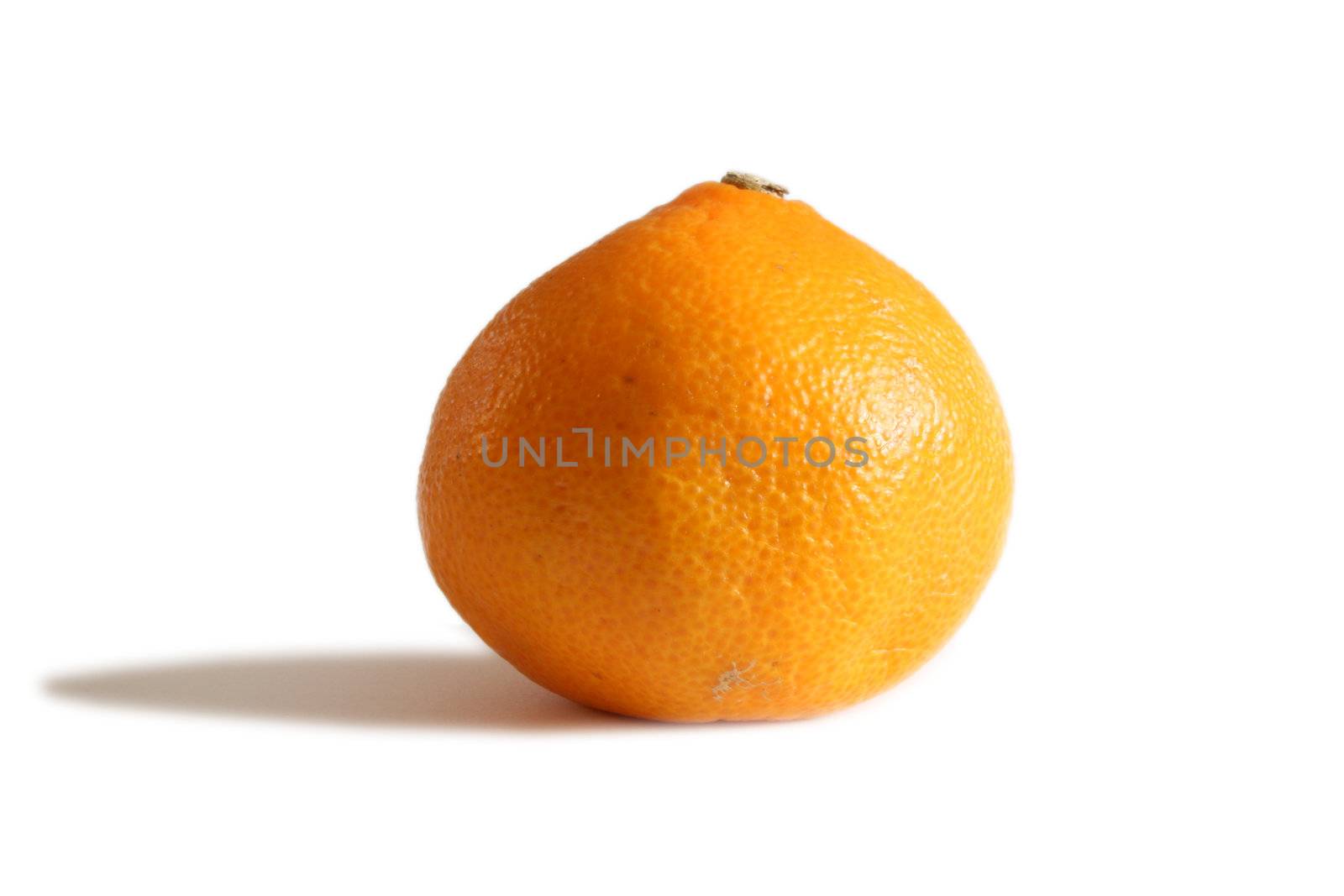 fresh orange isolated over a white background