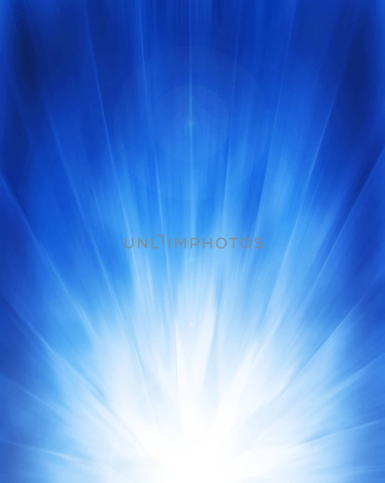 blue background with light rays