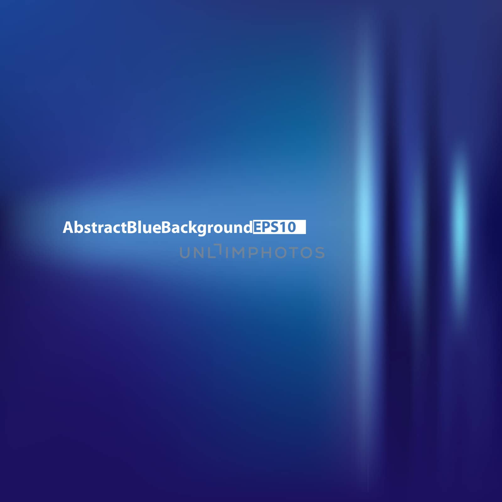 Abstract background with blue light on black