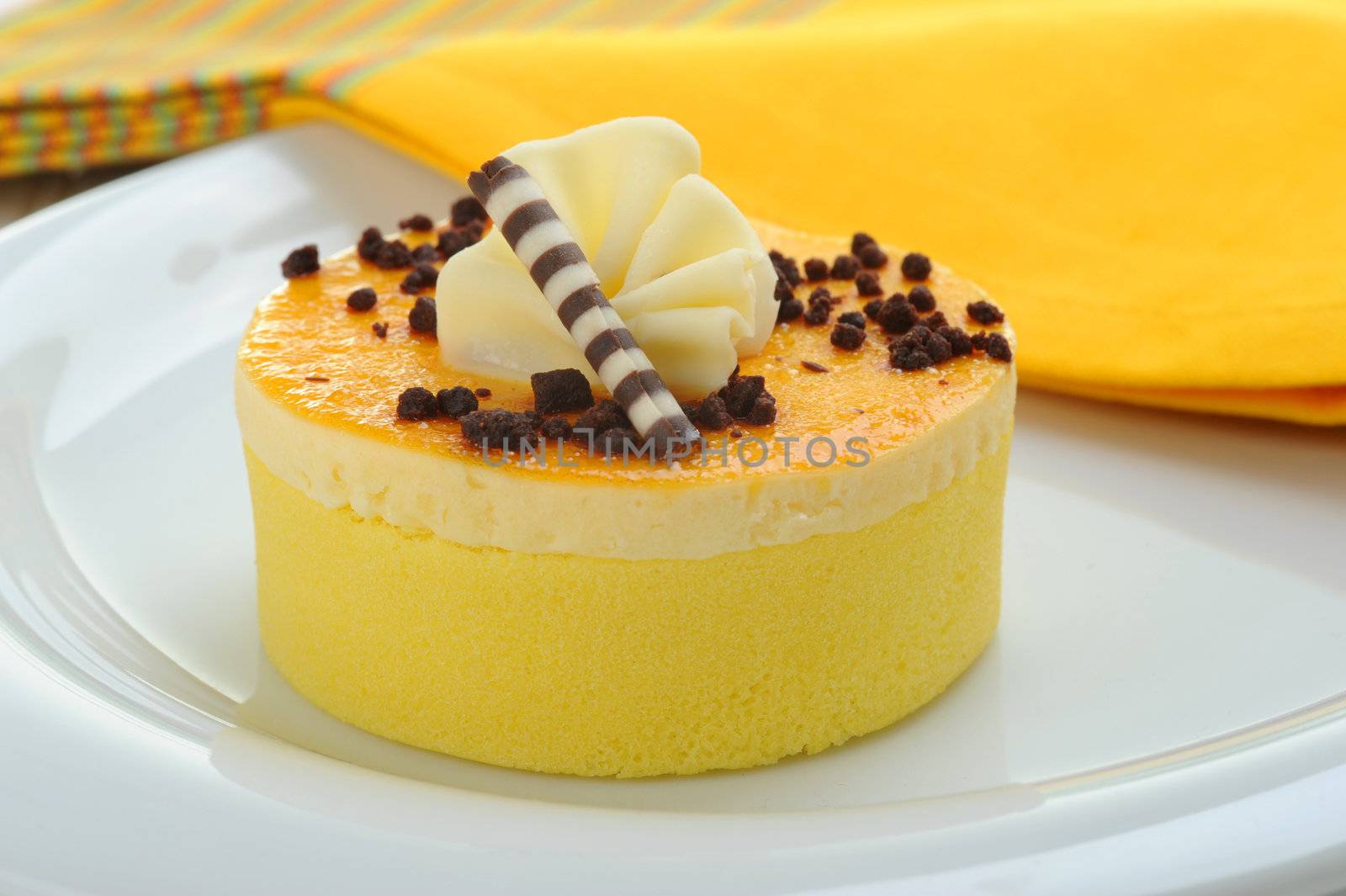 Lemon Cake Closeup by billberryphotography